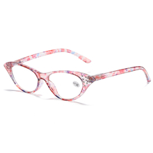 New Reading Glasses Ladies Personality Trend Color Bag Flower Set Diamond Hd Resin Presbyopia Glasses