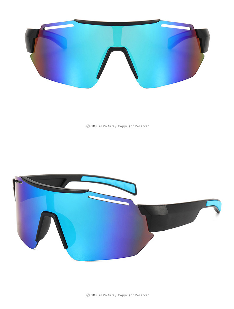 Half Frame Colorful Design Polarized Cycling Sports Sunglasses