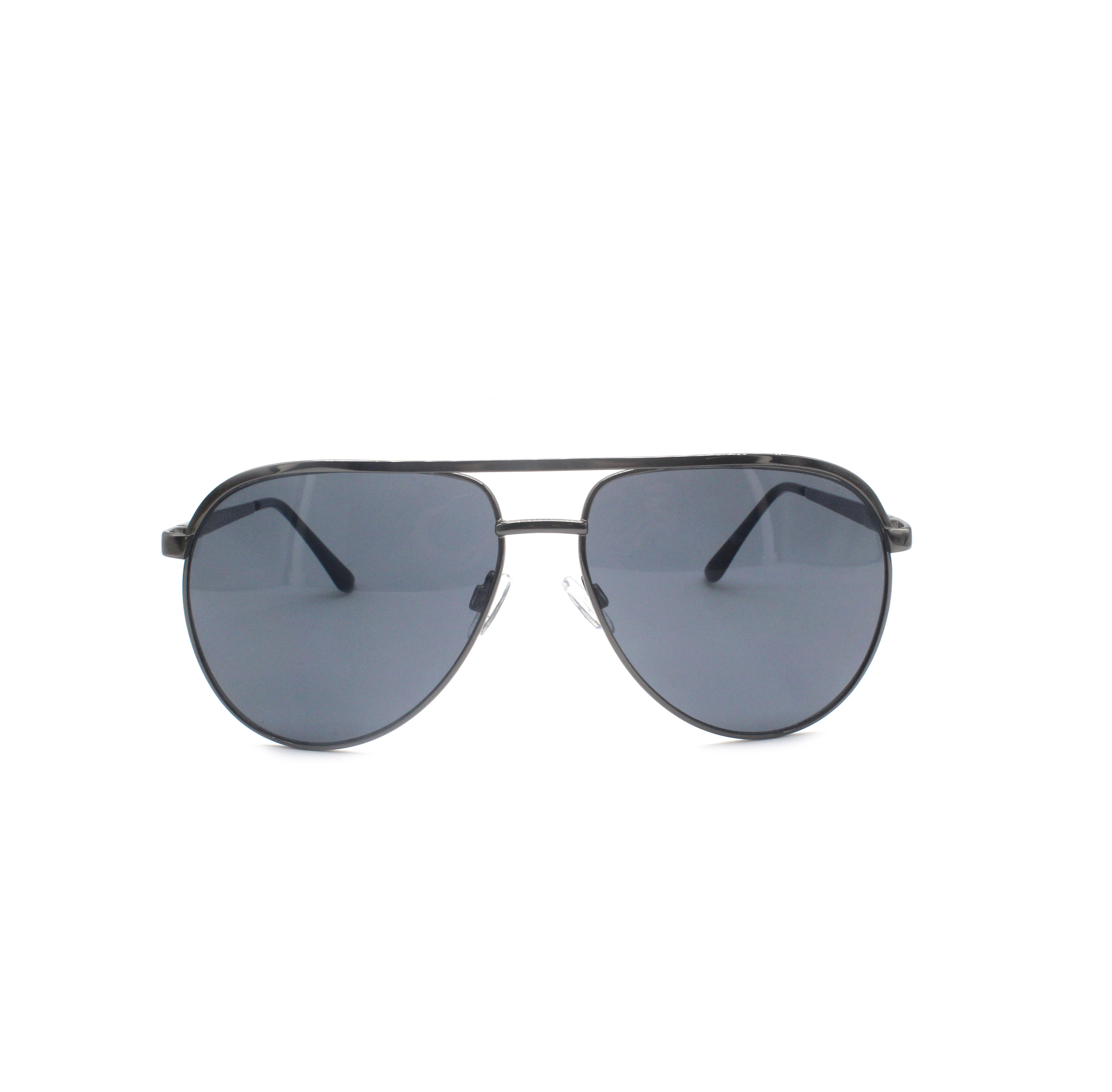 2022 New Fashion Retro Neutral Metal Large Frame Black Sunglasses