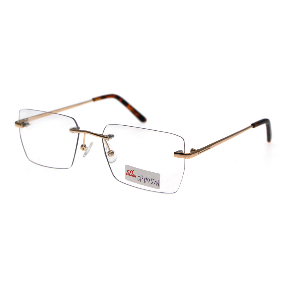 Rectangular Rimless Glasses Frames High Quality Men's Eyewear Eyeglasses Frame