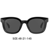 2023 fashionable square frame acetate sunglasses