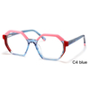 DILICN 2023 New Fashion Acetate Optical Frame Model YD1272 Polygonal frames