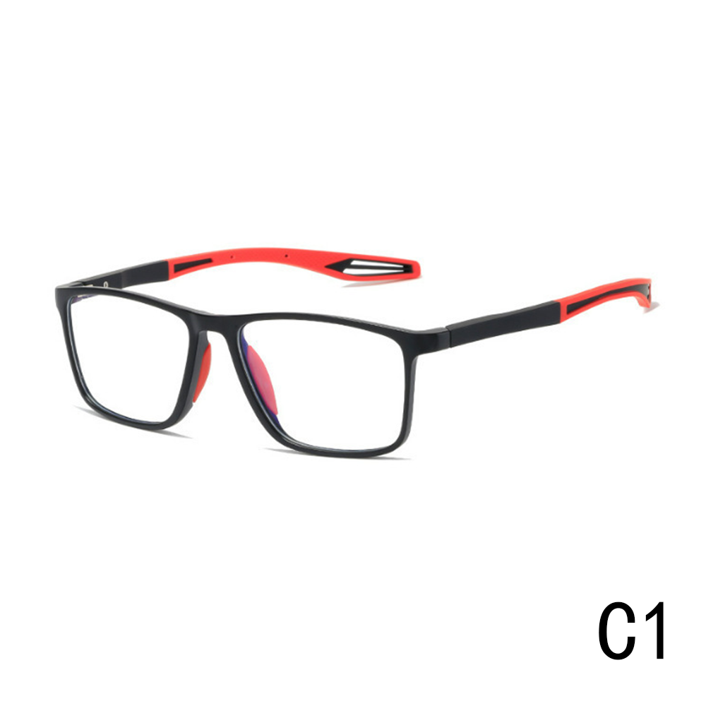 2024 New Unisex Anti-Blue Light Reading Glasses Fashionable Big Frame PC Sports Spectacles Oval Geometric Pattern Diamond Face