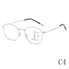 New progressive multi-focal ultra-light metal full-frame anti-blue light reading glasses