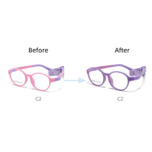 2024 Newest Photochromic Kids Frames Flexible Children Eyeglasses Glasses Frames with Strips