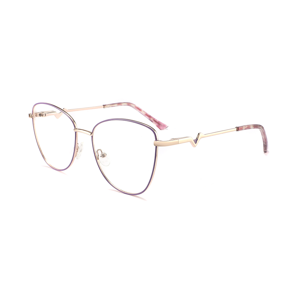 Cat Eye Glasses Metal Optical Frame Unisex Spectacles Frames for Men Women 2024