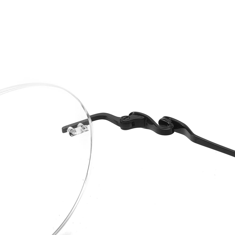 Ready Stock Rimless Eyeglasses Retro Square Spectacles Frame Metal Optical Frames