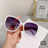 2024 Women's Retro Sunglasses with Large Frame PC Material Oval Style Fashion Trend Sunshade Sunscreen Glasses