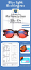 Blue Light Blocking computer Glasses UV filter Amber orange tinted Anti Blue Light BlockingOptical Glasses For man