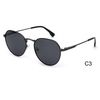 DILICN New Metal Sunglasses Unisex Polarized Retro Round Frame Sunglasses