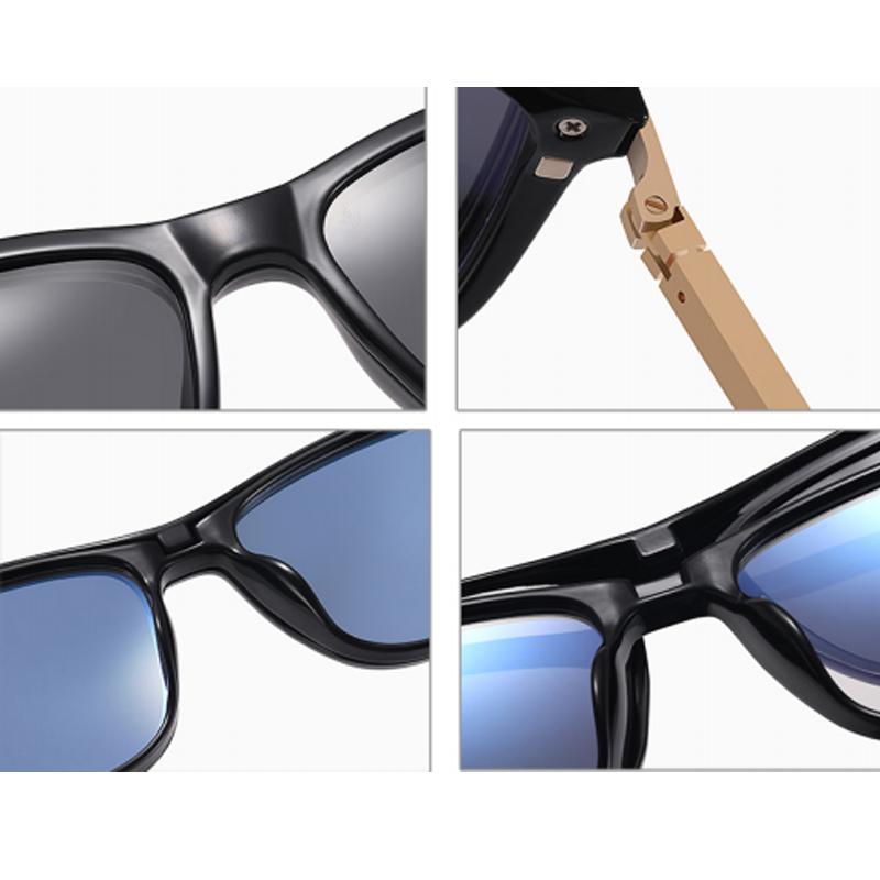 DILICN New 2023 Magnetic Clip Optical Frame, Women’s Polarized Lenses, Anti-Blue Light Glasses Fashion Glasses TR and Metal Mixed Materiale