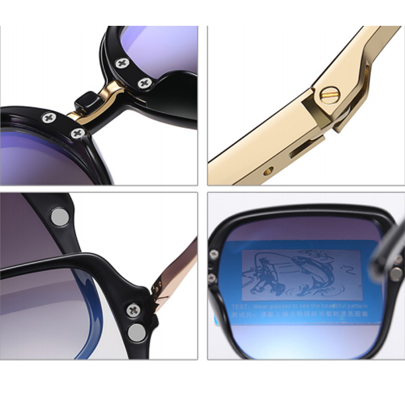 DILICN New Magnetic Clip Glasses, Polarized Lenses, Anti-Blue Light Glasses Fashion Glasses TR and Metal Materiale 95319 large frame rectangle 