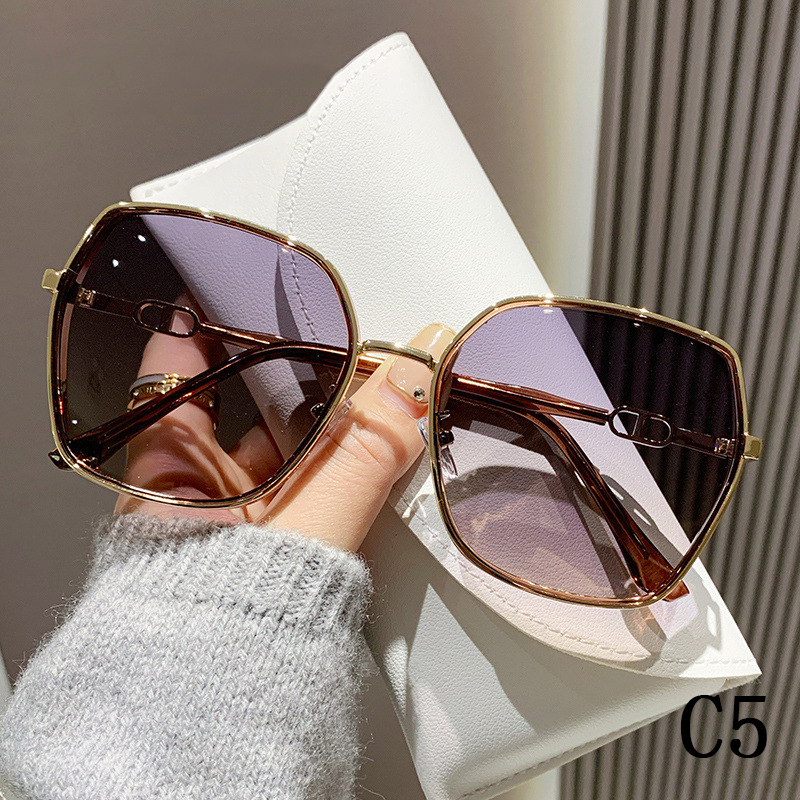 2024 new fashion simple and lightweight large frame women's polarizing sunglasses