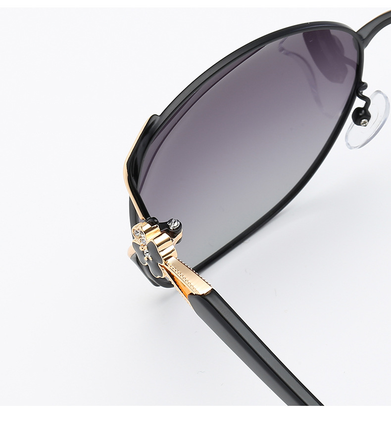 2024 new fashion simple and lightweight large frame women's polarizing sunglasses