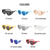2024 High quality custom logo big multi color frame retro sunglasses oversized personality big frame multiple lenses sunglasses