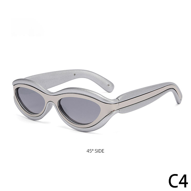 DILICN Cat eye sunglasses 2024 New Arrival fashion trendy youth sunglasses UV400 personality design cateye luxury sunglasses Unisex