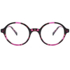 DILICN new Kids acetate fiber optical frame round frame color Interchangeable sun lenses FG1020