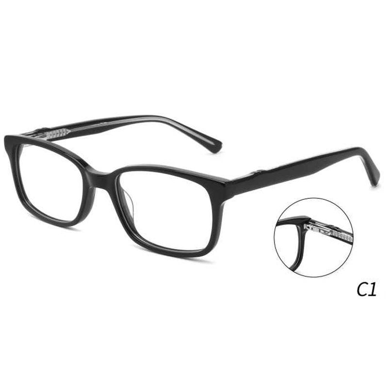 DILICN new Kids acetate fiber optical frame color Interchangeable sun lenses FG1094 fashion style rectangular frame