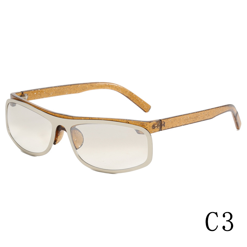 2024 new curved surface fashion trend cycling sports glasses