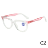 2024 Fashion Comfort anti-blue retro rice nail HD reading glasses