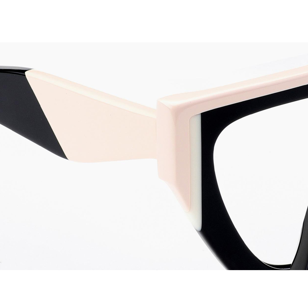 DILICN new acetate fiber optical frame for women irregular colorful splicing fashion frame