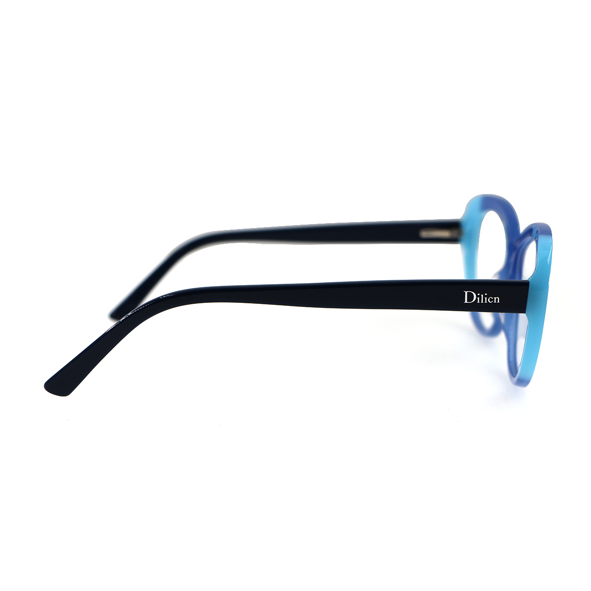 DILICN 2023 New Fashion Splicing Color Style Women's Acetate Fiber Optical Frame