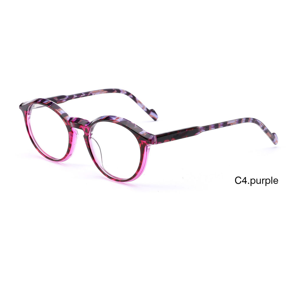 DILICN new unisex acetate round frame small size optical frame fashionable hot selling colorful glasses