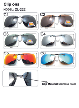 Hot Sell Mens Womens Polarized Clip On Sunglasses Driving Night Vision Anti UVA Sunglasses Clips Riding