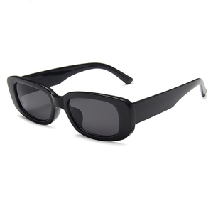 Fashion Narrow Square Frame UV400 Sun Protection Eyeglasses Vintage Rectangle Sunglasses Women Retro Driving Glasses