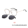 Magnetic Clip on Sunglasses for Men Women Metal Frame