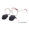 Vintage Magnetic Sunglasses Clip on for Men Women Metal Frame