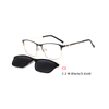 2 In 1 2020 Magnet Clip on Sunglasses Men Driving Brand Design Detachable Lens Rectangular Style Sun Glasses