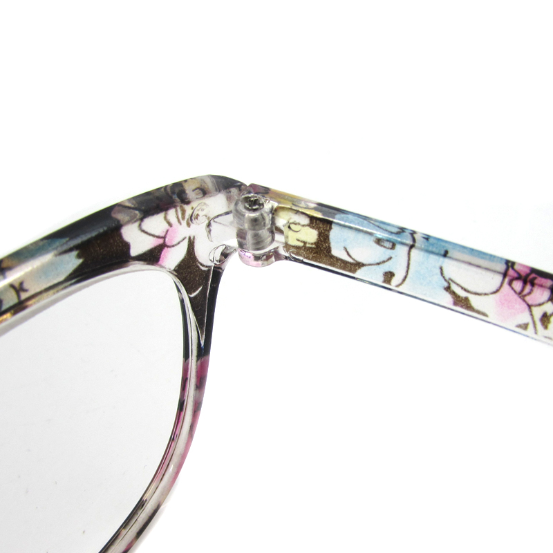 New Fashion Flower Reading Glasses Women Men Floral Pattern Eyeglasses Frame PC Presbyopic