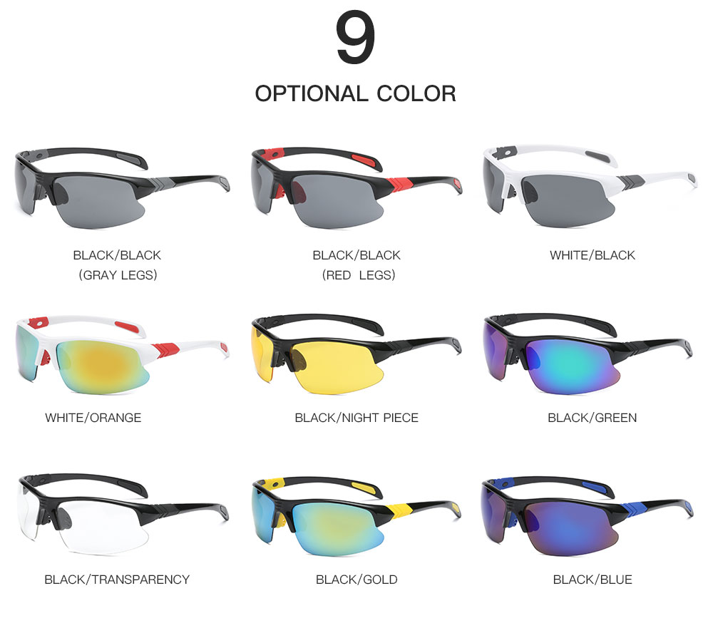 Fashion Men Women Windproof Sports Eyewear Cycling Sunglasses UV400 Sports Sunglasses Glasses For Sport 