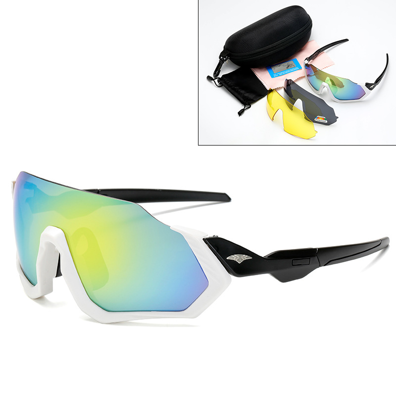 9317N polarized night vision cheap men women cycling sports suit 3 lens sunglasses wholesale Outdoor mountaineering ski glasses 