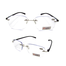 Rimless TR90 temple reading glasses for men 