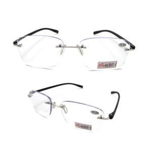 Rimless TR90 temple reading glasses for men 