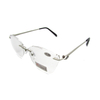 Rimless metal readers for men