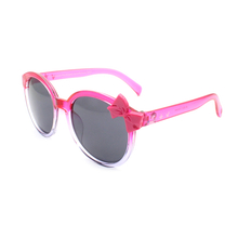 New Beautiful Bow-knot Fashion Boy Girl Round Kids Eyewear UV400 Children Polarized Sunglasses