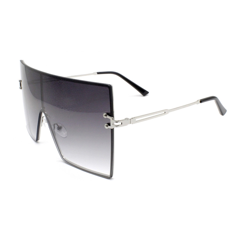Newest 2022 Designer Big Cool Vogue Frame Square Outdoor Sun Metal Sunglasses