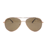New 2022 Cool Design Men Travel Pilot UV400 Eye Protect Gold Sliver Metal Sunglasses