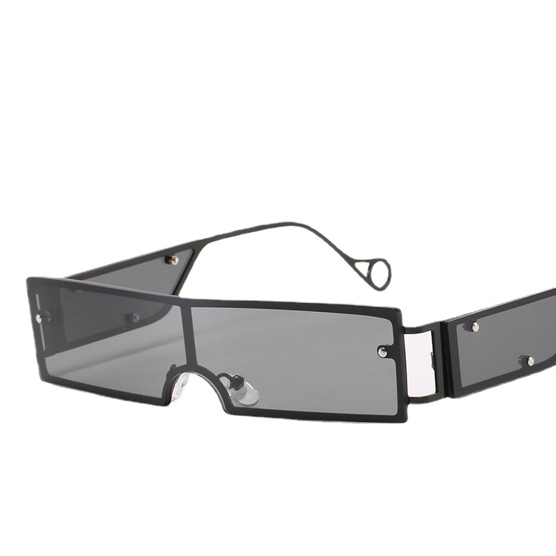 New Small Square Rimmed Piece Sunglasses