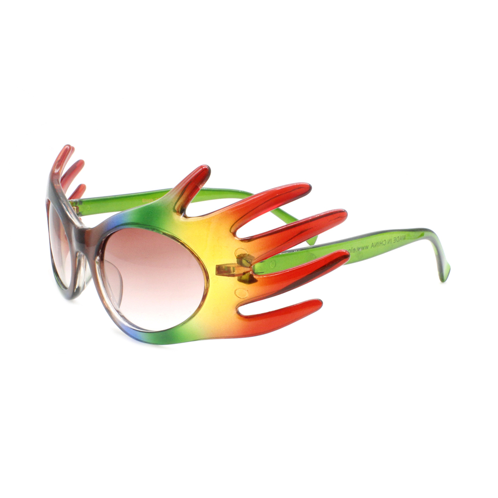 New Products Plastic Palm Shaped Party Glasses Dress Up Party Symmetrical Glasses Plastic Party Sunglasses
