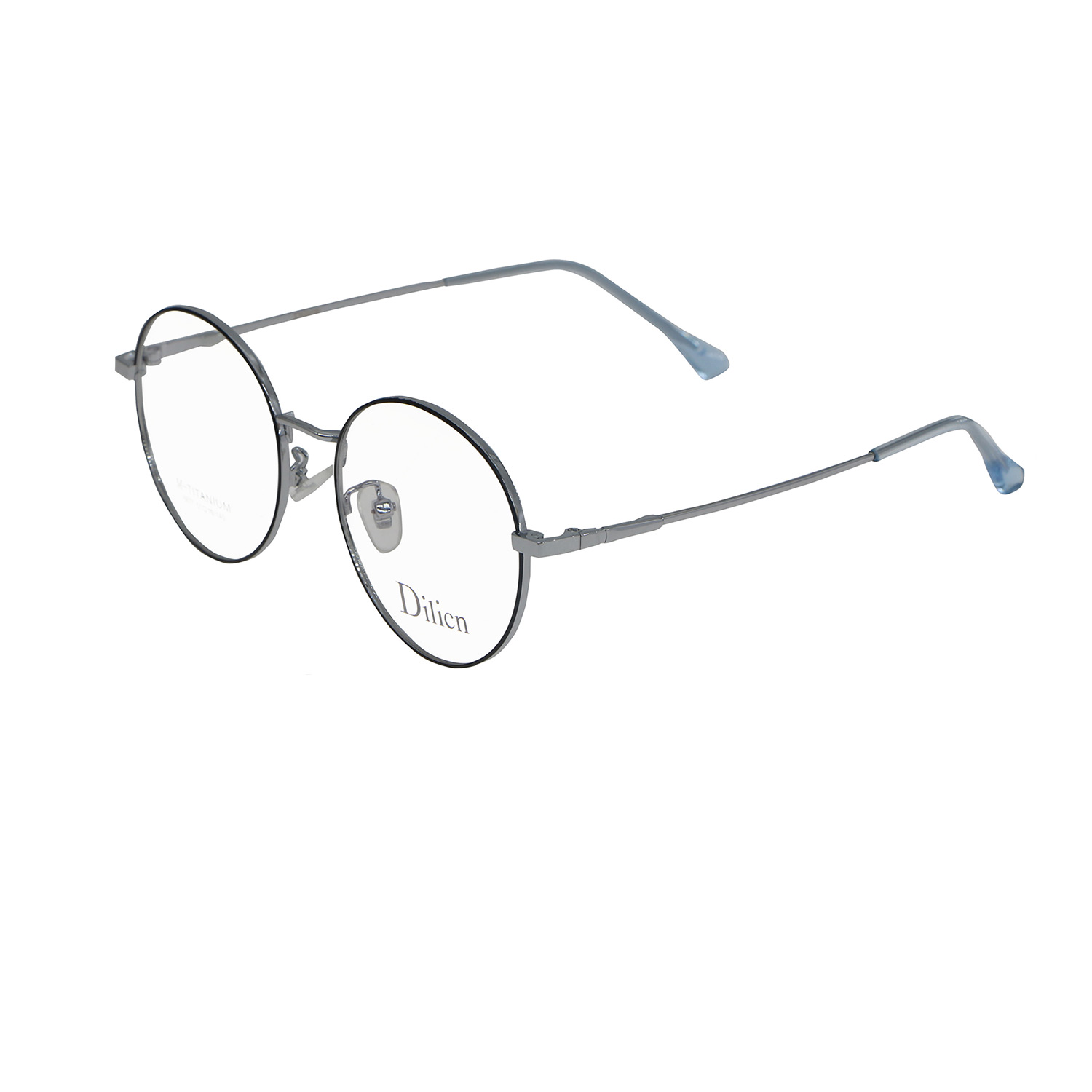 DILICN 2023 trendy new round frame titanium optical frames