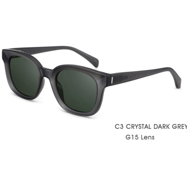 2023 fashionable square frame acetate sunglasses