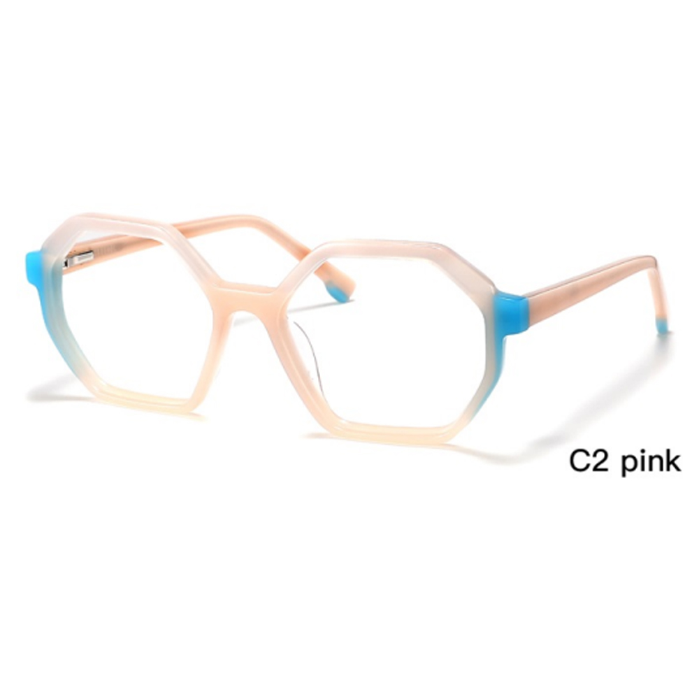 DILICN 2023 New Fashion Acetate Optical Frame Model YD1272 Polygonal frames