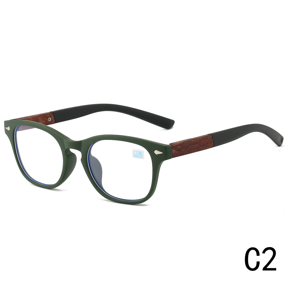 2024 Unisex Optical Mirror Reading Glasses New Men's and Women's Anti-Blue Myopia Glasses with spring legs Oval TR90 Frame
