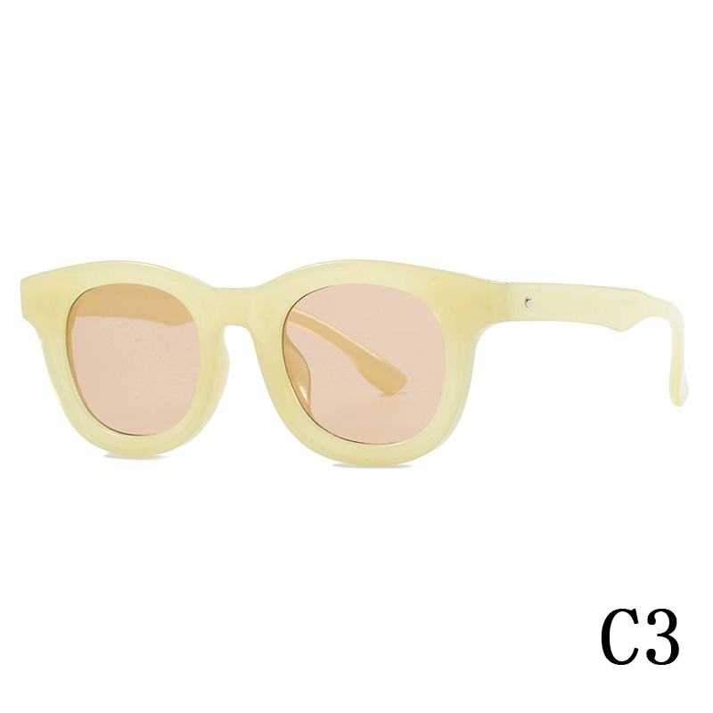 2024 New UV400 UV protection Avocado sunglasses Fresh women's sunglasses