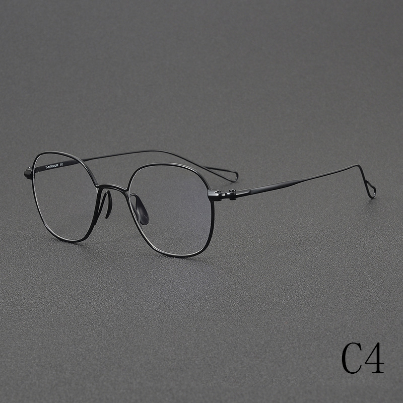 2024 new simple and stylish pure titanium women's and men's optical frames