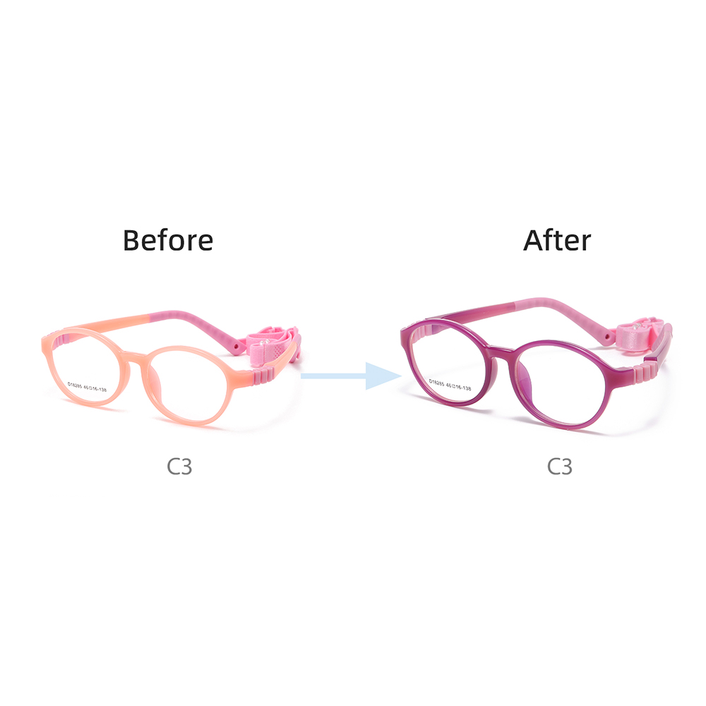2024 Newest Photochromic Kids Frames Flexible Children Eyeglasses Glasses Frames with Strips
